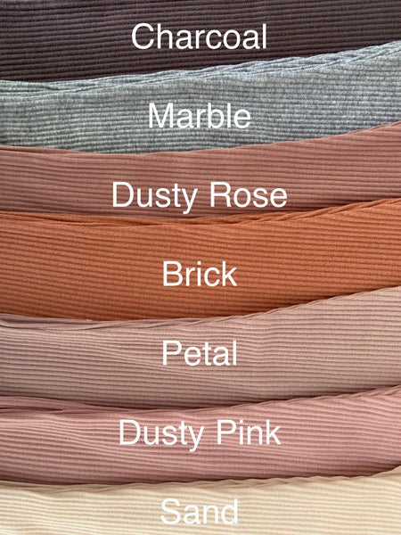 Ribbed Pant | Dusty Rose